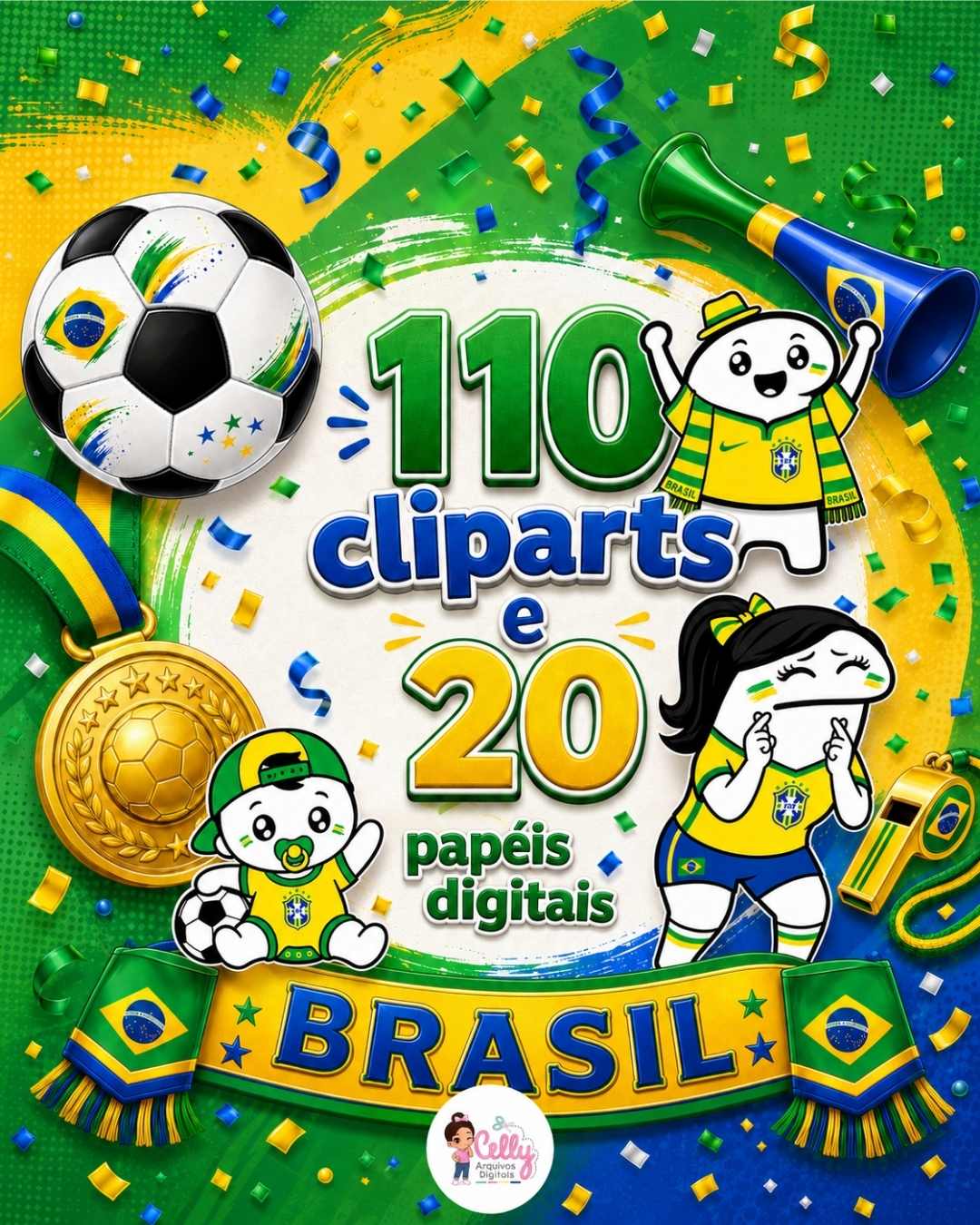 Kit Digital | Flork Copa do Mundo (+110 PNGs Exclusivos)