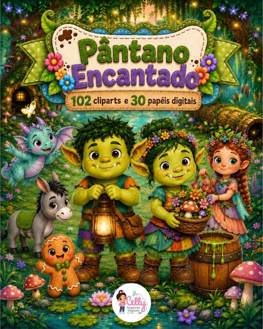 Kit Digital | Pântano Encantado (+102 PNGs Exclusivos)