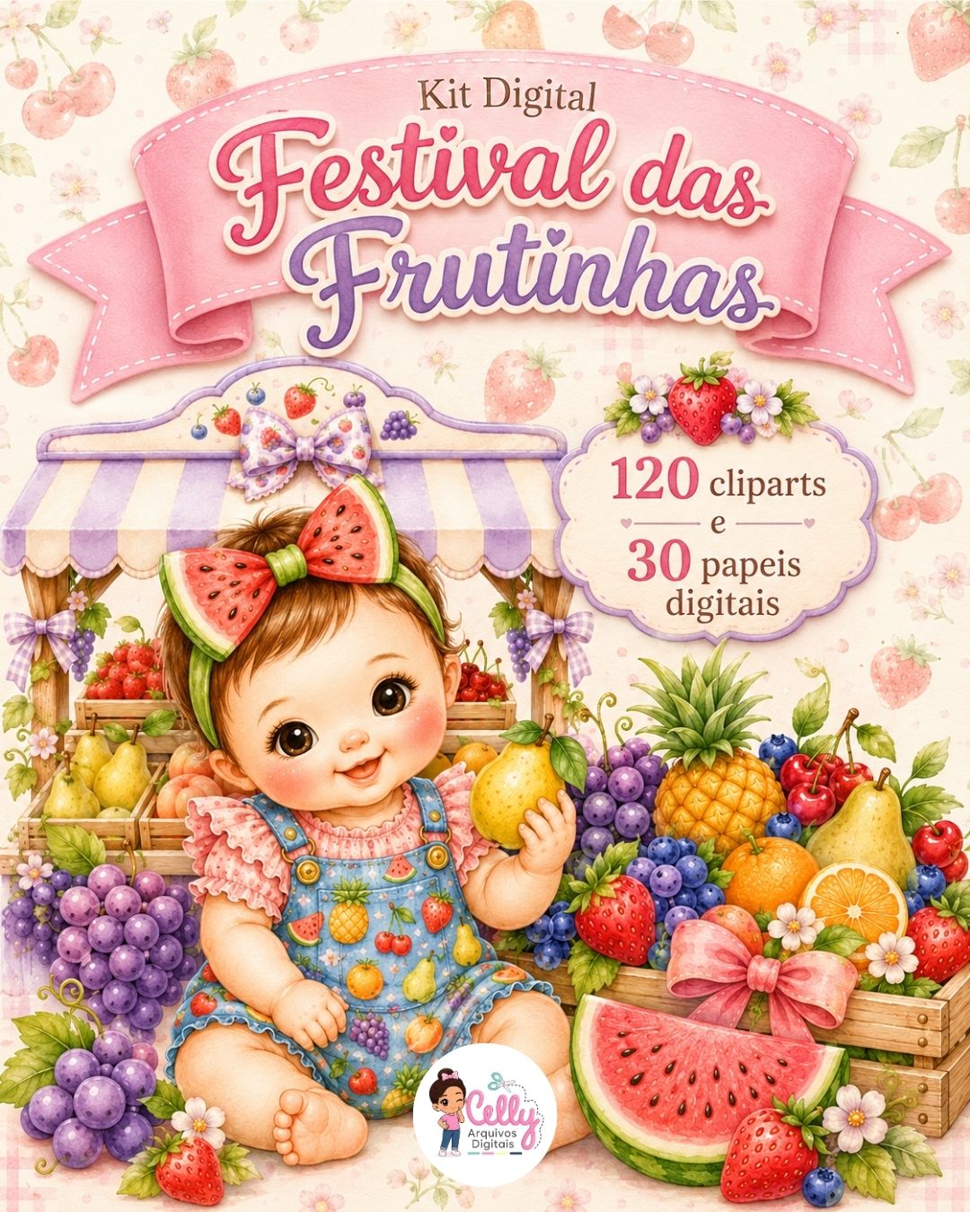 Kit Digital | Festival das Frutinhas (+120 PNGs Exclusivos)