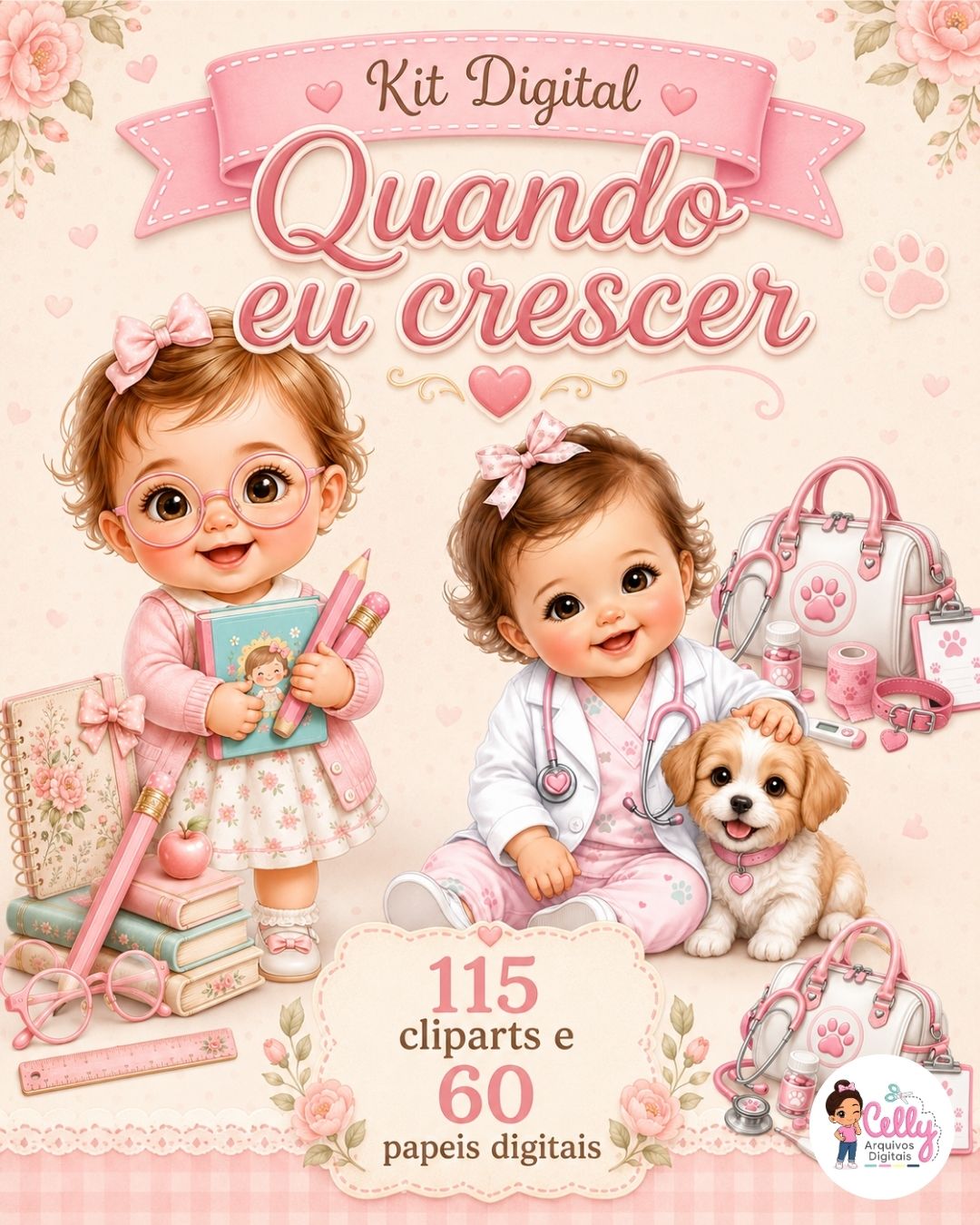Kit Digital | Quando eu Crescer (+115 PNGs Exclusivos)