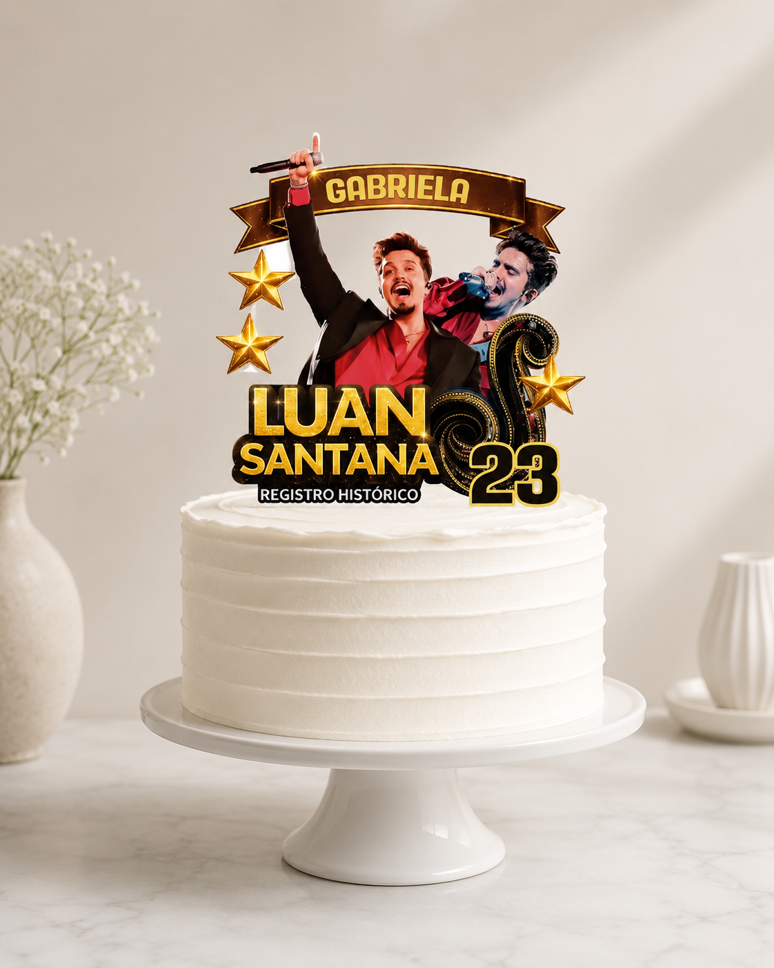 Topo de Bolo | Luan Santana Registro Histórico