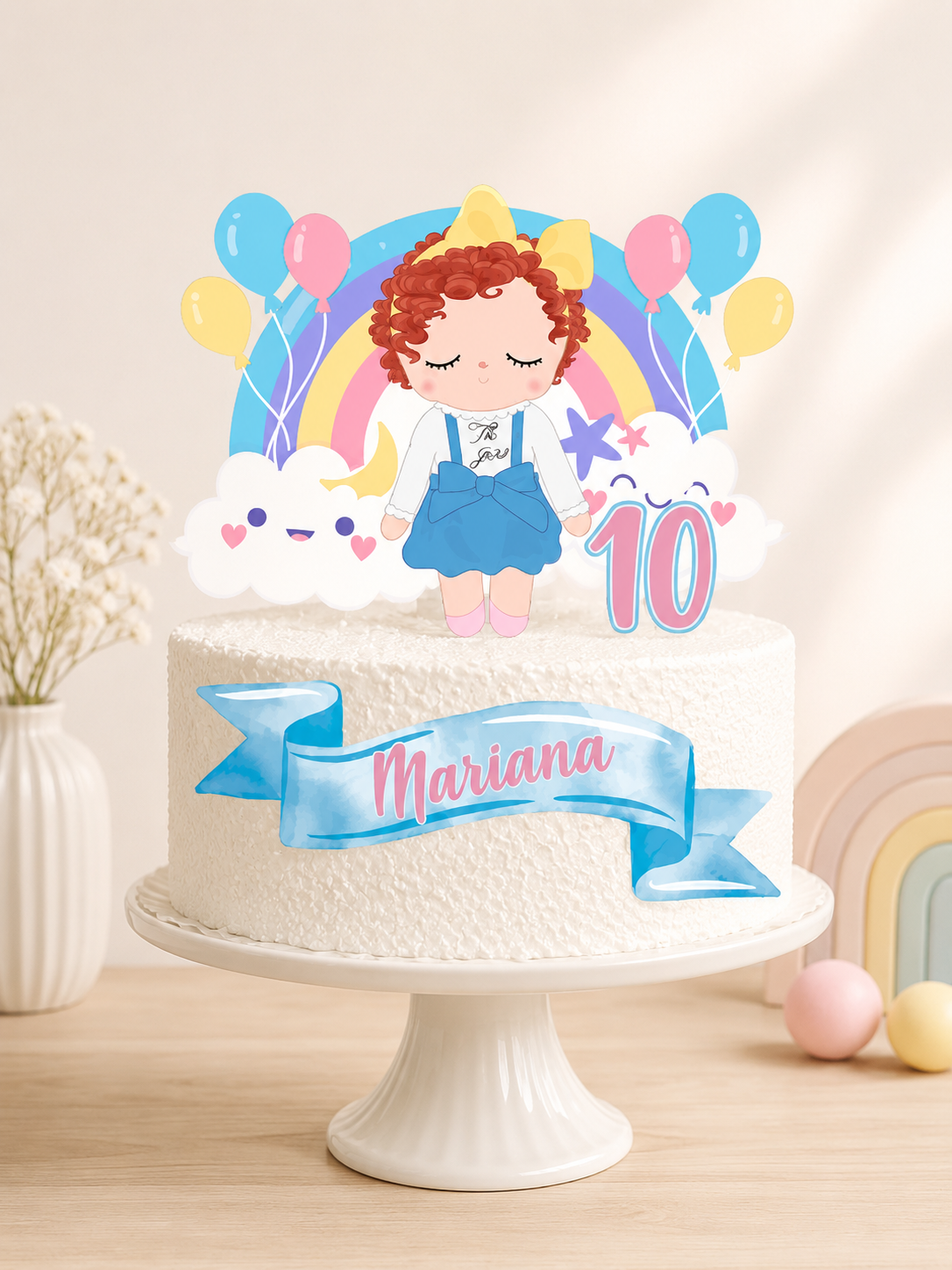 Topo de Bolo | Boneca Metoo