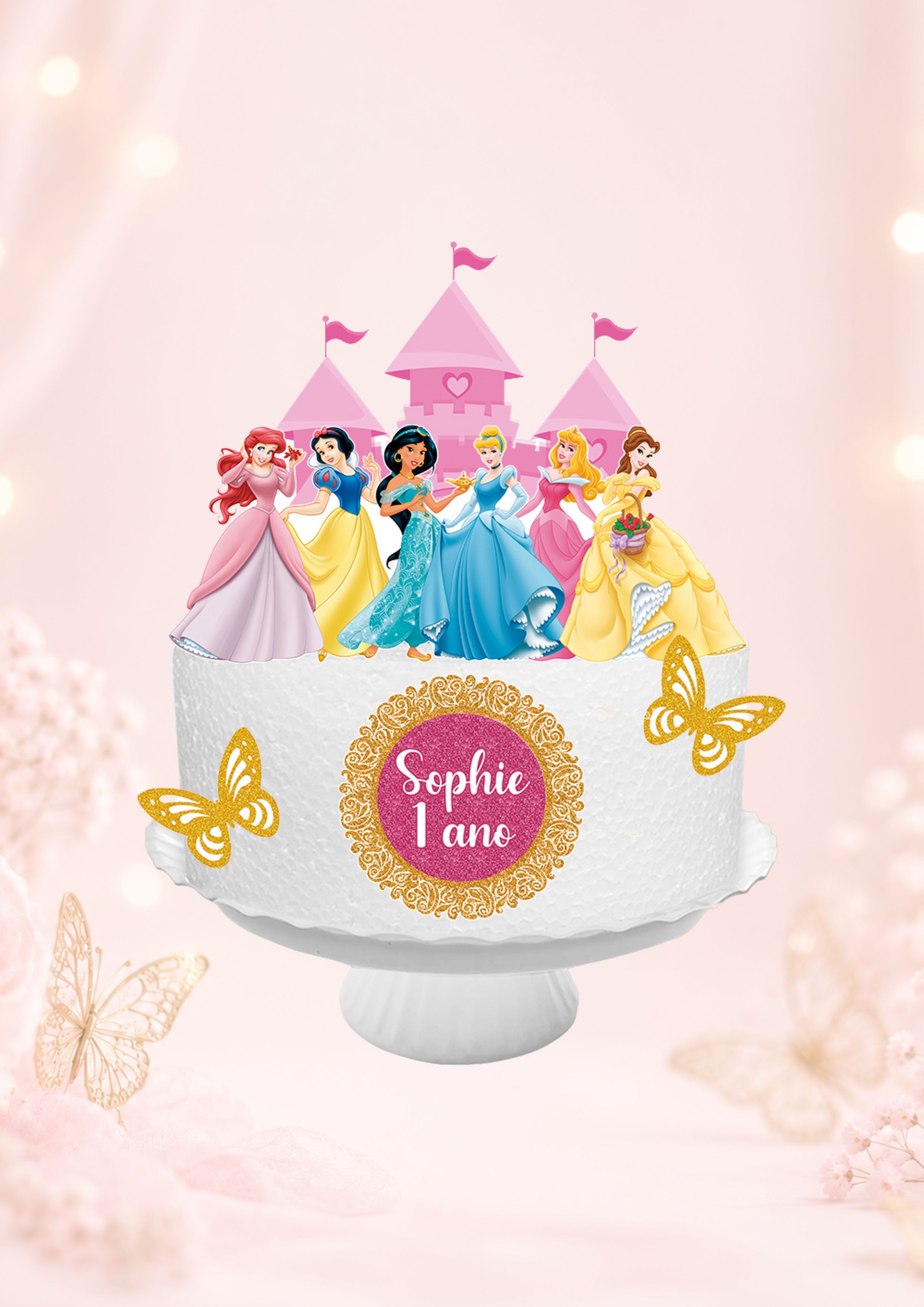 Topo de Bolo | Princesas