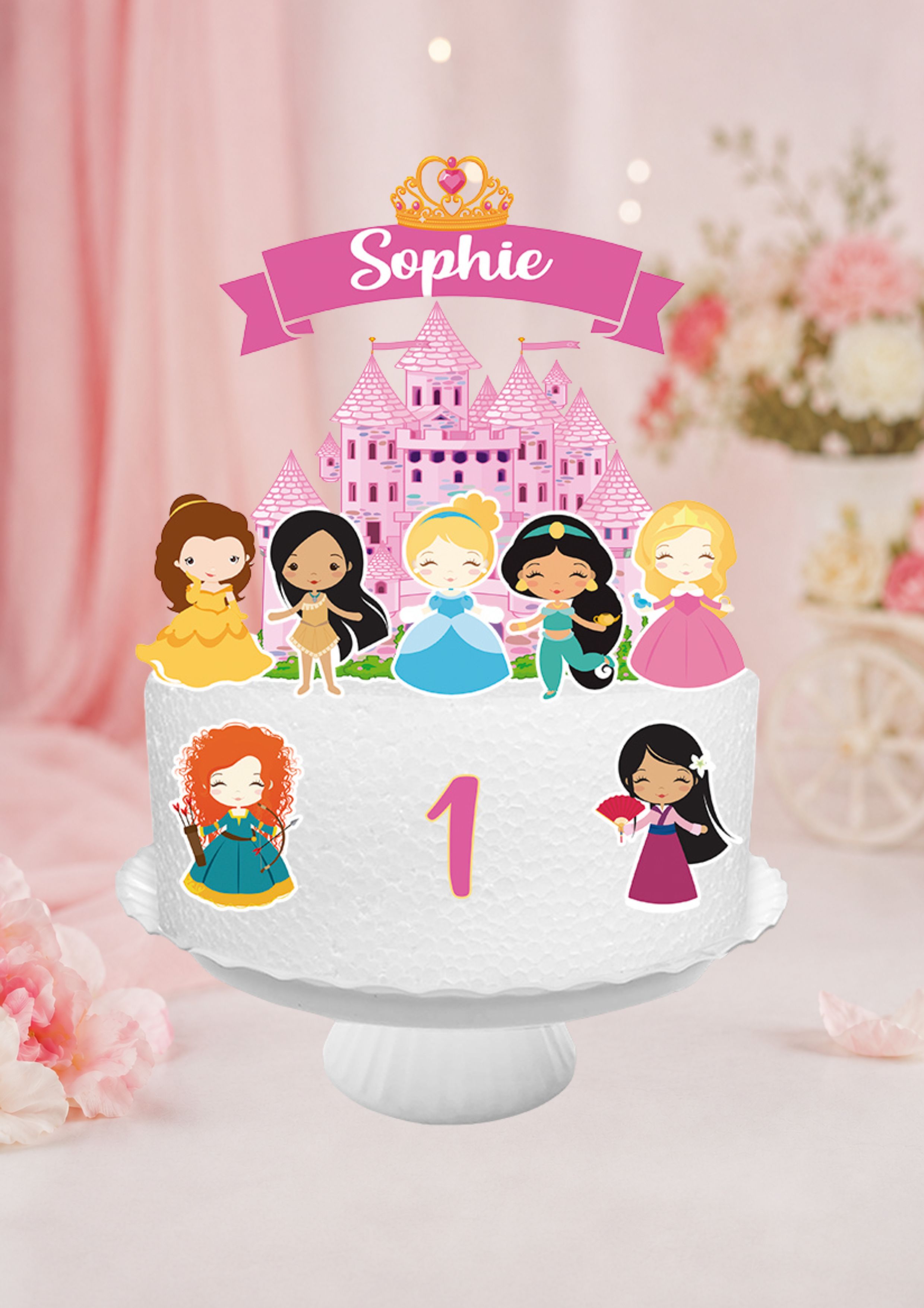 Topo de Bolo | Princesas