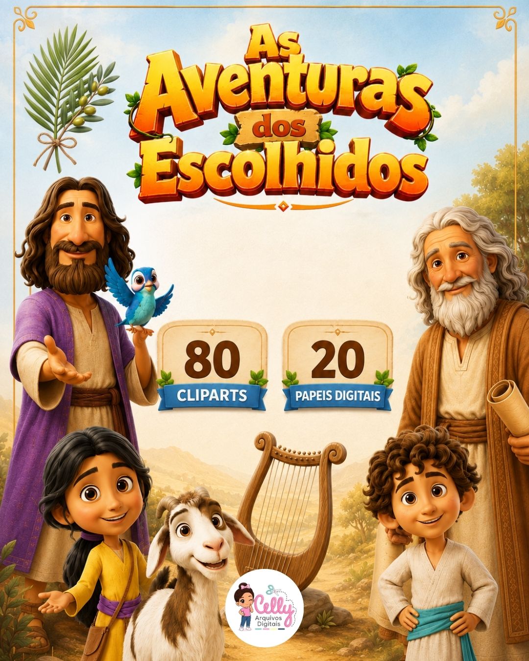 Kit Digital | As Aventuras dos Escolhidos (+80 PNGs Exclusivos)